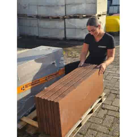 Opsluitbanden 7x40x100 roestbruin