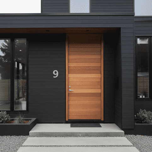 RVS huisnummer 9 (plak)