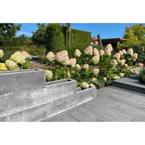 Fiora blok 100x20 cm en 20 cm hoog grijs