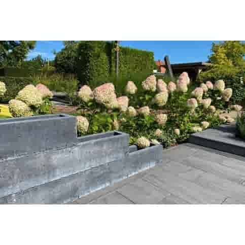 Fiora blok 100x20 cm en 20 cm hoog antraciet