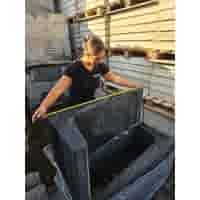 L element 120 cm hoog en 50 cm breed antraciet