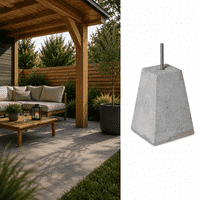 Betonpoer 15x15 en 35 cm hoog grijs M16 ingraafmodel Betonpoer 15x15 en 35 cm hoog grijs M16 ingraafmodel