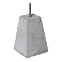 Betonpoer 15x15 en 35 cm hoog grijs M16 ingraafmodel Betonpoer 15x15 en 35 cm hoog grijs M16 ingraafmodel