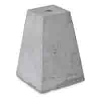 Betonpoer 15x15 en 35 cm hoog grijs M16 ingraafmodel Betonpoer 15x15 en 35 cm hoog grijs M16 ingraafmodel