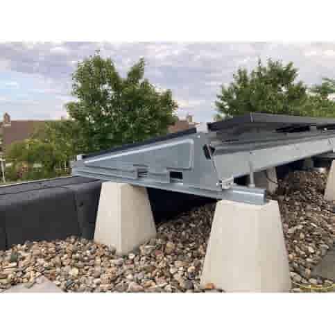 Betonpoer 15x15 en 35 cm hoog grijs M16 ingraafmodel