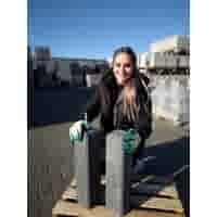 Betonpoer 12x12 en 50 cm hoog antraciet M16