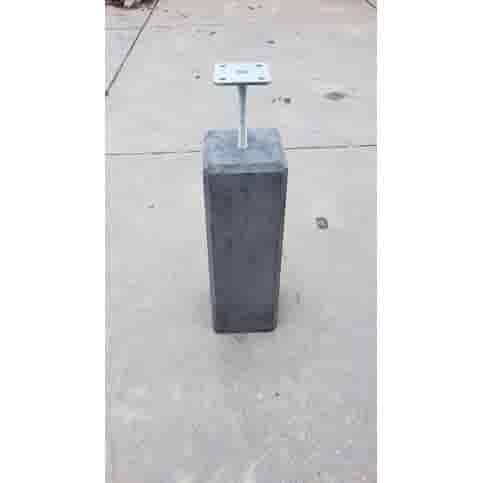 Betonpoer 12x12 en 50 cm hoog antraciet M16