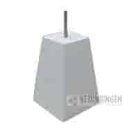 Betonpoer 18x18 en 45 cm hoog grijs M16 Betonpoer 18x18 en 45 cm hoog grijs M16