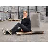 L elementen 80 cm hoog en 50 cm breed grijs