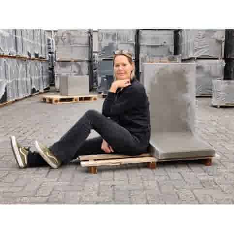L elementen 80 cm hoog en 50 cm breed grijs