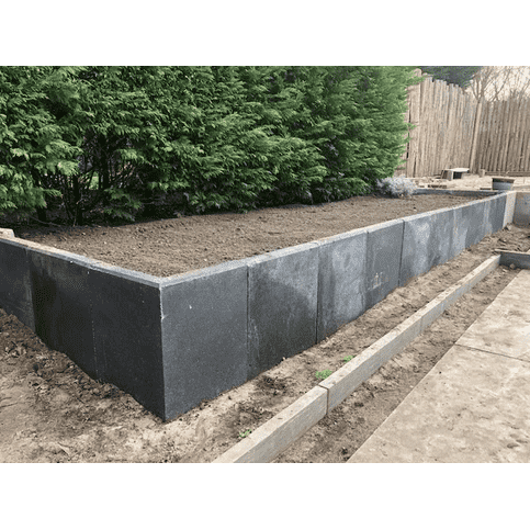 L elementen 60 cm hoog en 50 cm breed antraciet