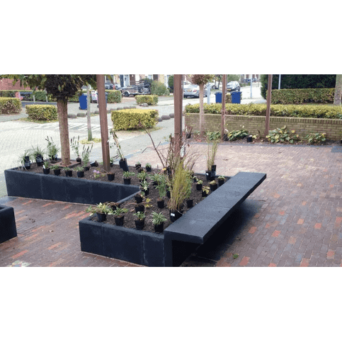 L elementen 50 cm hoog en 50 cm breed antraciet