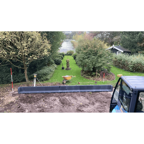 L elementen 40 cm hoog en 50 cm breed antraciet