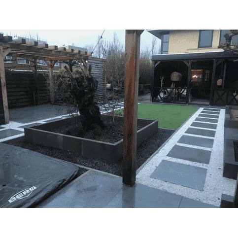 L elementen 40 cm hoog en 50 cm breed grijs