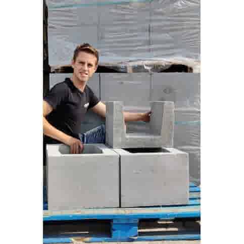 U element beton 30x30x40 grijs