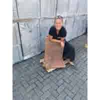 L element 60 cm hoog en 50 cm breed roestbruin