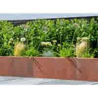 L element 80 cm hoog en 50 cm breed roestbruin
