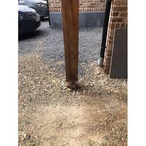 Betonpoer 15x15 en 60 cm hoog roestbruin M16
