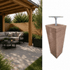 Betonpoer 20x20 en 60 cm hoog roestbruin M16