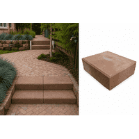 Betonnen traptreden 16x40x50 cm roestbruin