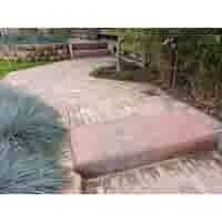 Betonnen traptreden 16x40x100 cm roestbruin