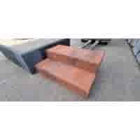 Betonnen traptreden 16x40x100 cm roestbruin