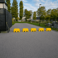 Jumboblokken geel met lepelgaten