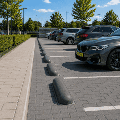Stootbanden ROND antraciet