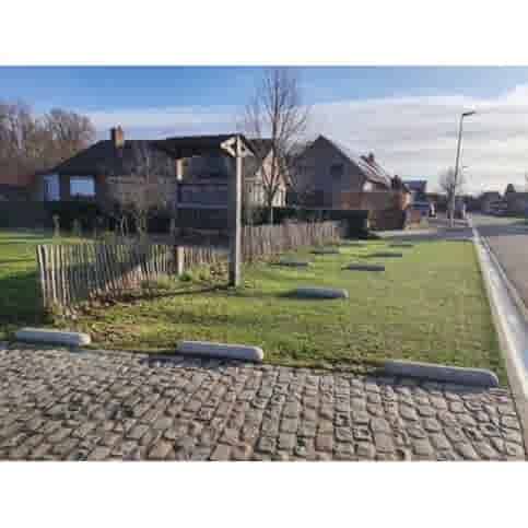 Varkensrug beton ROND grijs