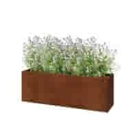 Cortenstaal plantenbak Texas 120x30 cm