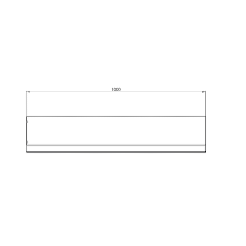 Cortenstaal keerwand recht 30 cm hoog verschillende lengtes