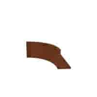 Cortenstaal keerwand binnenbocht 30 cm hoog