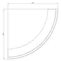 Cortenstaal keerwand buitenbocht 30 cm hoog