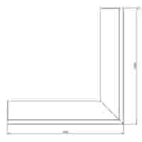 Cortenstaal keerwand buitenhoek 30 cm hoog