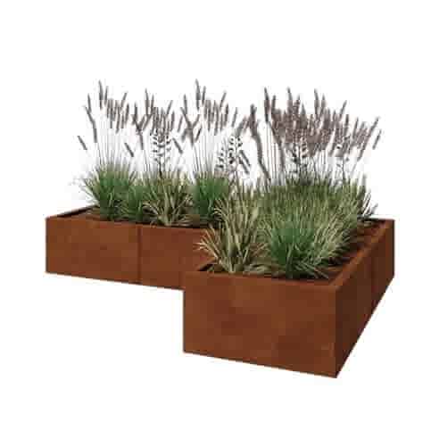 Cortenstaal plantenbak Kansas 60 cm