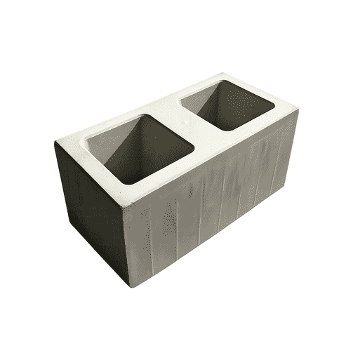 Betonblok 39x19,5x19,5 grijs
