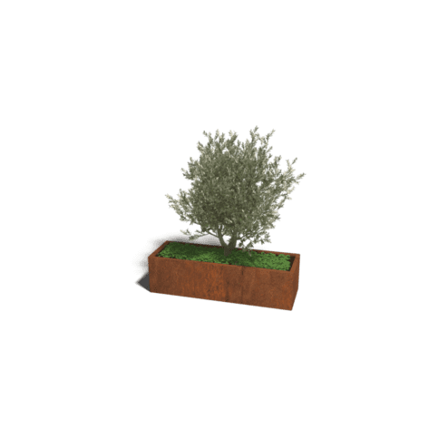 Cortenstaal plantenbak Texas XXL 150x50 cm