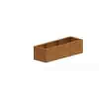 Cortenstaal plantenbak Texas XXL 150x50 cm