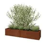 Cortenstaal plantenbak Texas XXL 160x40 cm