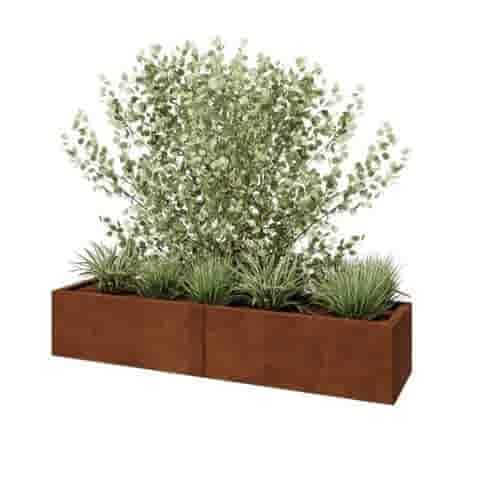 Cortenstaal plantenbak Texas XXL 160x40 cm