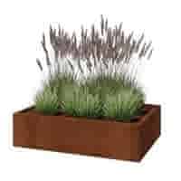 Cortenstaal plantenbak Texas 120x80 cm