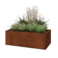 Cortenstaal plantenbak Texas 120x60 cm