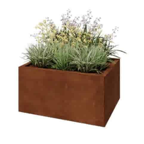 Cortenstaal plantenbak Texas 80x60  cm