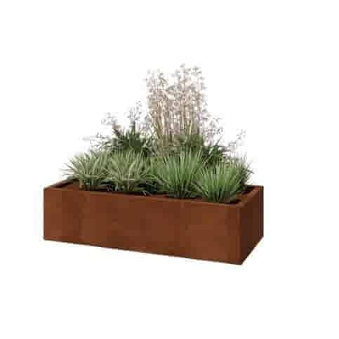 Cortenstaal plantenbak Texas 120x50 cm