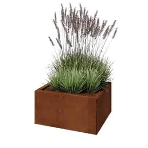 Cortenstaal plantenbak Texas 60x50 cm