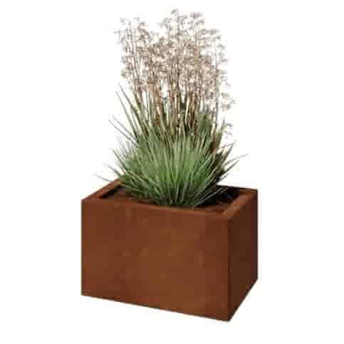 Cortenstaal plantenbak Texas 50x30 cm
