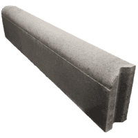 Gazonband 10x20x100 cm grijs beton