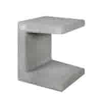 U element 40x40x50cm grijs U element 40x40x50cm grijs