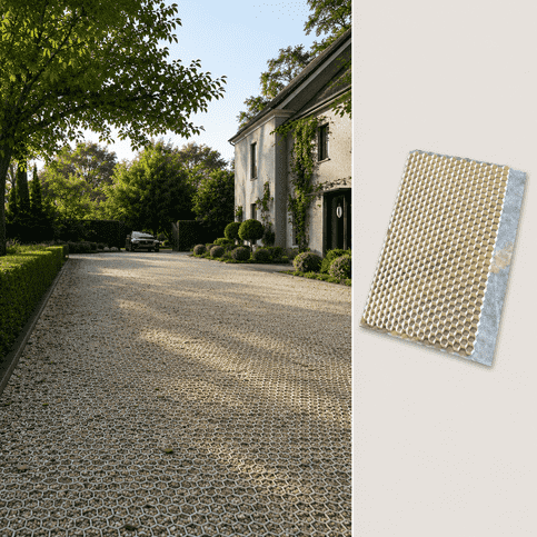 Grindmatten 120x80x3 cm beige/zandkleur