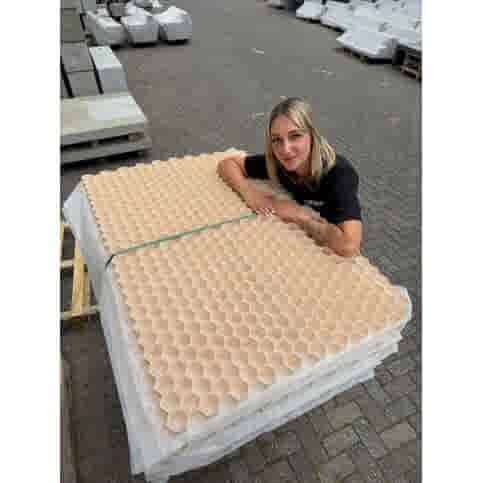 Grindmatten 120x80x3 cm beige/zandkleur